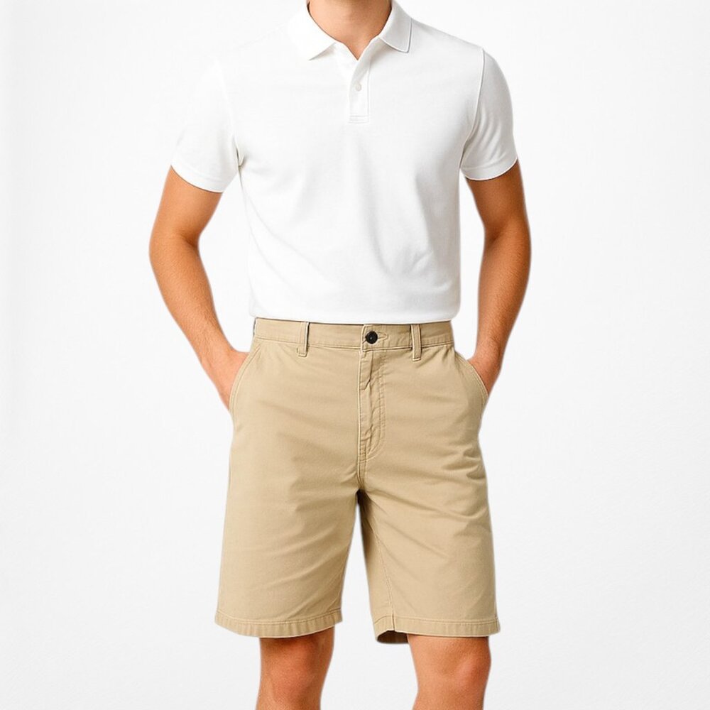 Mango Yellow Casual Bermuda Shorts Size 32